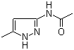 structure of CAS# 83725-05-7, 3-Acetamido-5-methylpyrazole;N-(5-Methyl-1H-pyrazol-3-yl)acetamide; N-(5-Methyl-2H-pyrazol-3-yl)acetamide