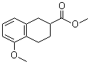 structure of CAS# 83781-71-9, Methyl 5-methoxy-1,2,3,4-tetrahydronaphthalene-2-carboxylate;1,2,3,4-Tetrahydro-5-methoxy-2-naphthalenecarboxylic acid methyl ester