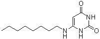 structure of CAS# 83797-69-7, 6-(Octylamino)-2,4(1H,3H)-pyrimidinedione