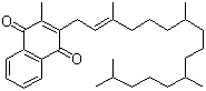 结构式 CAS# 84-80-0, 维生素 K1; 植物甲萘醌; 2-甲基-3-(3,7,11,15-四甲基十六-2-烯基)-1,4-萘醌