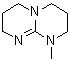 structure of CAS# 84030-20-6, 1,3,4,6,7,8-Hexahydro-1-methylpyrimido[1,2-a]pyrimidine;7-Methyl-1,5,7-triazabicyclo[4.4.0]dec-5-ene; 7-Methyl-1,5,7-triazabicyclo[4.4.0]deca-5-ene; 7-Methyl-1,5,7-triazabicyclo[4.4.0]decene-5; MTBD