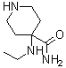 structure of CAS# 84100-54-9, 4-(Ethylamino)piperidine-4-carboxamide;4-Ethylaminopiperidine-4-carboxylic acid amide; NSC 80661