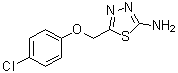 5-[(4-Chlorophenoxy)methyl]-1,3,4-thiadiazol-2-amine molecular structure (CAS 84138-73-8)