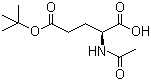 structure of CAS# 84192-88-1, N-Acetyl-L-glutamic acid 5-tert-butyl ester;Ac-Glu(OtBu)-OH