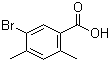 结构式 CAS# 842136-27-0, 5-溴-2,4-二甲基苯甲酸