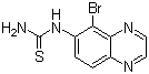 结构式 CAS# 842138-74-3, N-(5-溴喹喔啉-6-基)硫脲