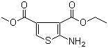 structure of CAS# 844502-63-2, 3-Ethyl 4-methyl 2-aminothiophene-3,4-dicarboxylate;2-Amino-3,4-thiophenedicarboxylic acid 3-ethyl 4-methyl ester