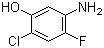 5-Amino-2-chloro-4-fluorophenol molecular structure (CAS 84478-72-8)