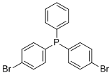 Bis(4-bromophenyl)phenylphosphine molecular structure (CAS 84591-80-0)