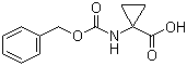 结构式 CAS# 84677-06-5, 1-Cbz-氨基环丙烷羧酸; 1-苄氧羰基氨基环丙烷羧酸