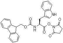 结构式 CAS# 84771-20-0, N-[芴甲氧羰基]-L-色氨酸琥珀酰亚胺基酯