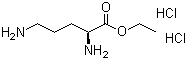 structure of CAS# 84772-29-2, Ethyl L-ornithine dihydrochloride;L-Ornithine ethyl ester dihydrochloride