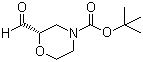 结构式 CAS# 847805-31-6, (S)-N-叔丁氧羰基-2-吗啉甲醛