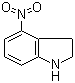 结构式 CAS# 84807-26-1, 4-硝基-2,3-二氢-1H-吲哚; 4-硝基吲哚啉