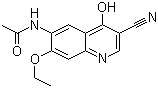 结构式 CAS# 848133-75-5, 3-氰基-7-乙氧基-4-羟基-6-(乙酰氨基)喹啉