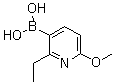 2-Ethyl-6-methoxypyridin-3-ylboronic acid molecular structure (CAS 848360-87-2)