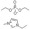 结构式 CAS# 848641-69-0, 1-乙基-3-甲基咪唑鎓磷酸二乙酯盐