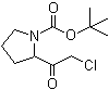 structure of CAS# 848819-60-3, tert-Butyl 2-(2-chloroacetyl)pyrrolidine-1-carboxylate
