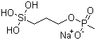 结构式 CAS# 84962-98-1, 3-三羟基硅丙基甲基膦酸酯钠盐