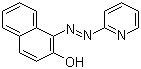 结构式 CAS# 85-85-8, 1-(2-吡啶偶氮)-2-萘酚