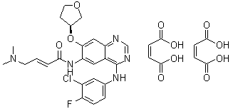 结构式 CAS# 850140-73-7, 阿法替尼二马来酸盐