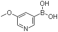 structure of CAS# 850991-69-4, 5-Methoxypyridine-3-boronic acid