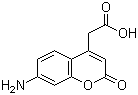 结构式 CAS# 85157-21-7, 7-氨基-4-羧甲基香豆素