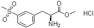 结构式 CAS# 851785-21-2, 3-(甲基磺酰基)-L-苯丙氨酸甲酯盐酸盐