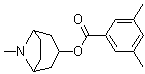 structure of CAS# 85181-40-4, Tropanserin;3,5-Dimethylbenzoic acid (3-endo)-8-methyl-8-azabicyclo[3.2.1]oct-3-yl ester; MDL 72422