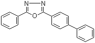 结构式 CAS# 852-38-0, 2-(4-联苯基)-5-苯基-1,3,4-恶二唑