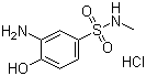 3-Amino-4-hydroxy-N-methylbenzenesulphonamide monohydrochloride molecular structure (CAS 85237-56-5)