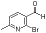structure of CAS# 853179-74-5, 2-Bromo-6-methylpyridine-3-carboxaldehyde
