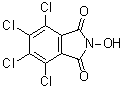 structure of CAS# 85342-65-0, 4,5,6,7-Tetrachloro-2-hydroxy-1H-isoindole-1,3(2H)-dione;N-Hydroxytetrachlorophthalimide; NSC 147247; Tetrachloro-N-Hydroxyphthalimide