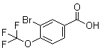 structure of CAS# 85373-96-2, 3-Bromo-4-(trifluoromethoxy)benzoic acid;3-Bromo-4-trifluoromethoxybenzoic acid