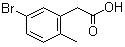 结构式 CAS# 854646-94-9, 5-溴-2-甲基苯乙酸