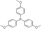 三(4-甲氧基苯基)膦分子结构 (CAS 855-38-9)