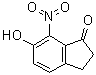 2,3-二氢-6-羟基-7-硝基-1H-茚-1-酮分子结构 (CAS 85515-22-6)