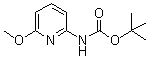 结构式 CAS# 855784-40-6, (6-甲氧基-2-吡啶基)氨基甲酸叔丁酯