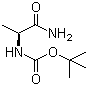 Boc-L-alanine amide molecular structure (CAS 85642-13-3)