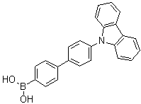 structure of CAS# 858131-73-4, [4'-(Carbazol-9-yl)-1,1'-biphenyl-4-yl]boronic acid