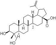 structure of CAS# 85999-40-2, 23-Hydroxybetulinic acid;3beta,23-Dihydroxylup-20(29)-en-28-oic acid