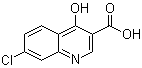 structure of CAS# 86-47-5, 4-Hydroxy-7-chloro-3-quinolinecarboxylic acid;7-Chloro-4-hydroxyquinoline-3-carboxylic acid; NSC 27801; NSC 56803
