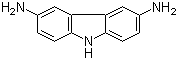 结构式 CAS# 86-71-5, 3,6-二氨基咔唑