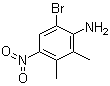 structure of CAS# 860570-23-6, 6-Bromo-2,3-dimethyl-4-nitrobenzenamine