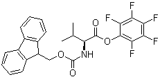 结构式 CAS# 86060-87-9, N-芴甲氧羰基-L-缬氨酸五氟苯基酯
