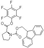 结构式 CAS# 86060-90-4, N-芴甲氧羰基-L-脯氨酸五氟苯基酯
