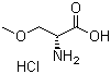 结构式 CAS# 86118-10-7, (R)-2-氨基-3-甲氧基丙酸盐酸盐