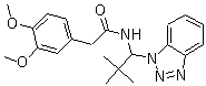 structure of CAS# 861393-66-0, N-[1-(1H-Benzotriazol-1-yl)-2,2-dimethylpropyl]-3,4-dimethoxybenzeneacetamide