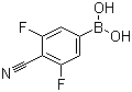 结构式 CAS# 861710-03-4, (4-氰基-3,5-二氟苯基)硼酸