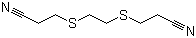 structure of CAS# 86180-54-3, 1,2-Bis(2-cyanoethylthio)ethane;3,3'-(1,2-Ethanediylbis(thio))bispropanenitrile; 3-[2-(2-Cyanoethylsulfanyl)ethylsulfanyl]propanenitrile